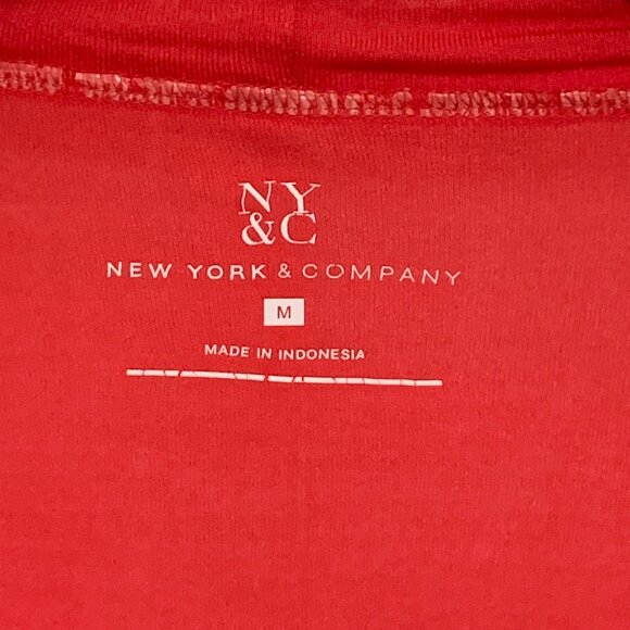 ByxBy & New York & Company Blouse Cardigan Embroidered Red Women Size XL, M - Picture 6 of 12